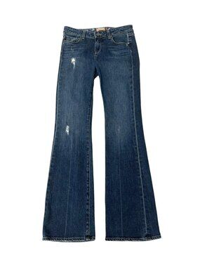 Paige Hollywood Hills Classic Rise Boot Dark Wash Denim Jeans Size 28 x 34”L